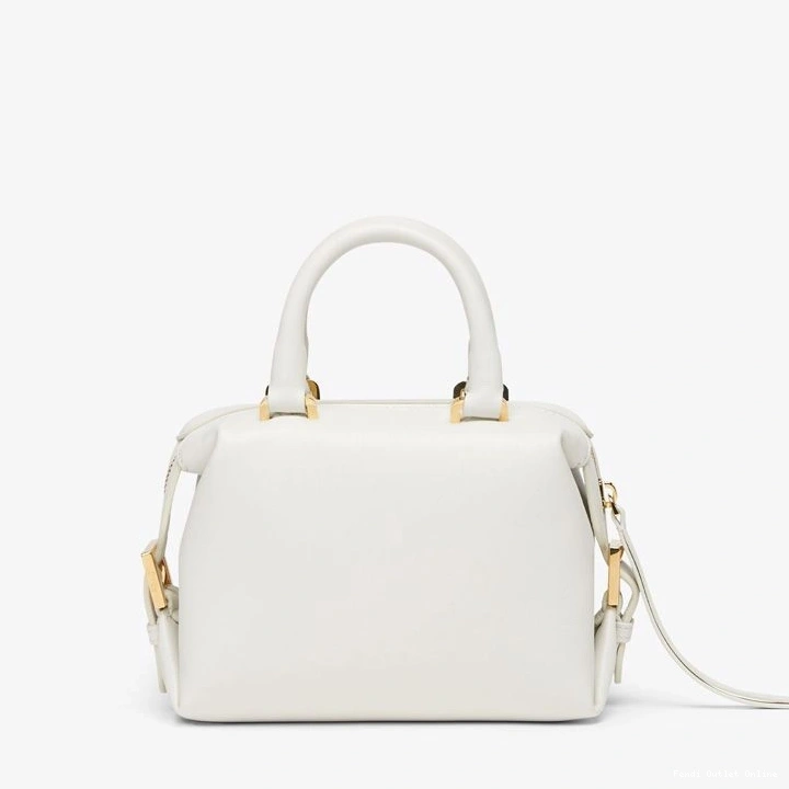 Cheap Nappa Leather Mini In Cube Bag White Fendi FF 0808